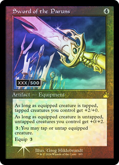 Sword of the Paruns - Ravnica Remastered Rare Card