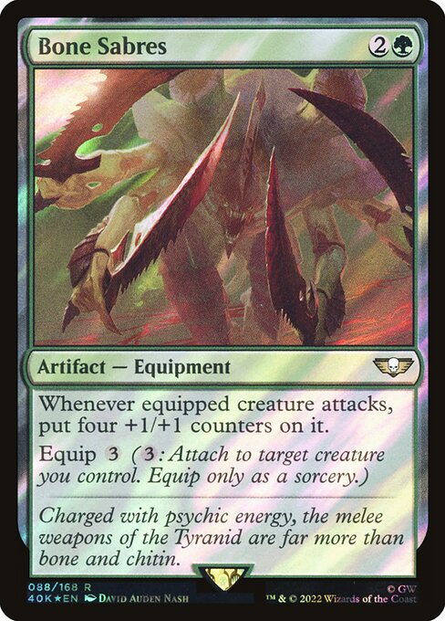 Bone Sabres - Warhammer 40,000 Commander Rare Card
