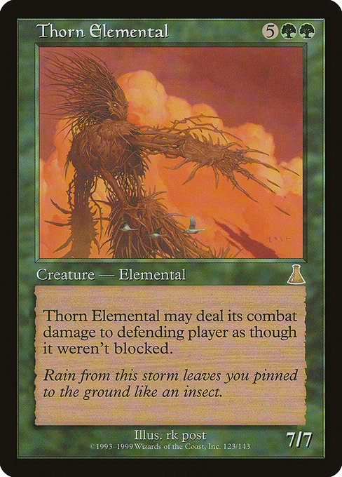 Thorn Elemental - Urza's Destiny Rare Card