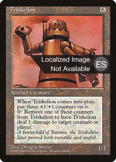 Triskelion - Fourth Edition Foreign Black Border Rare Card
