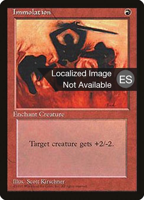 Immolation - Fourth Edition Foreign Black Border Common Card