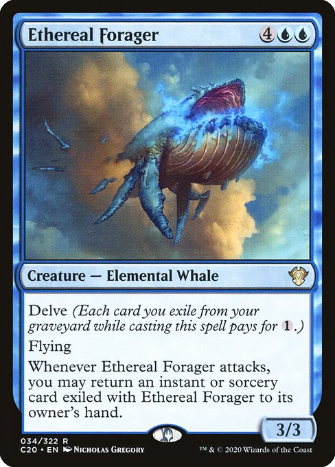 Ethereal Forager - Commander 2020 Rare Card