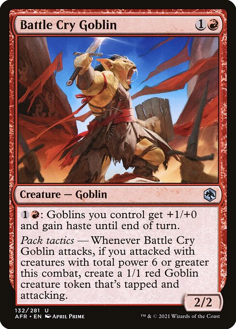 Battle Cry Goblin - Adventures in the Forgotten Realms Uncommon Card