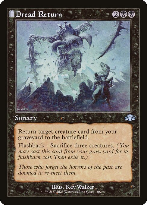Dread Return - Dominaria Remastered Uncommon Card
