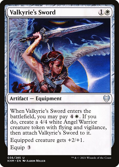 Valkyrie's Sword - Kaldheim Uncommon Card