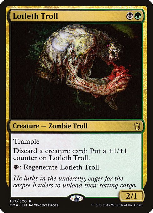 Lotleth Troll - Commander Anthology Rare Card