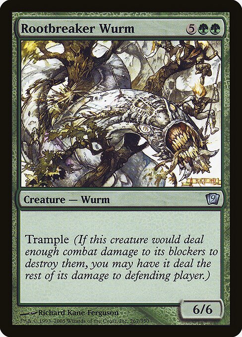 Rootbreaker Wurm - Ninth Edition Uncommon Card