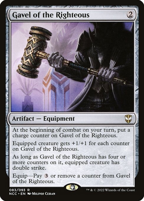 Gavel of the Righteous - New Capenna Commander Rare Card