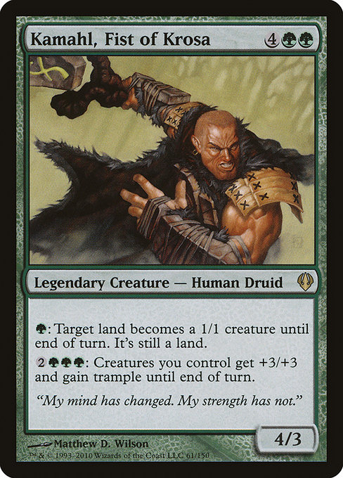 Kamahl, Fist of Krosa - Archenemy Rare Card