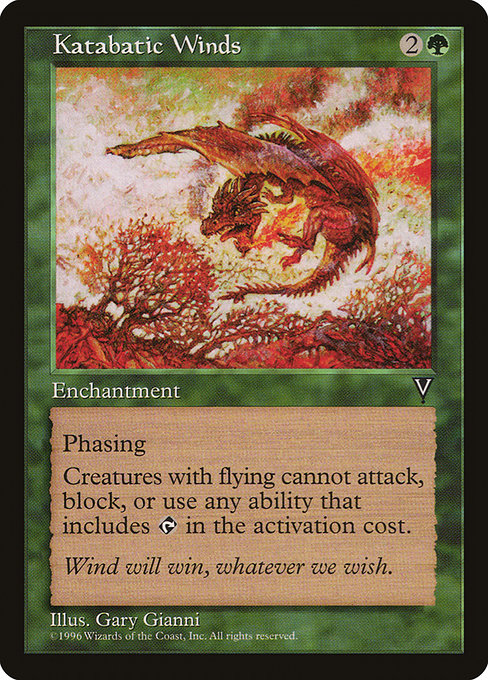 Katabatic Winds - Visions Rare Card