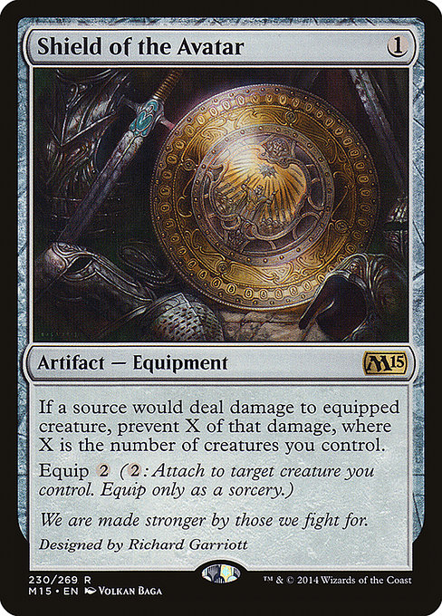 Shield of the Avatar - Magic 2015 Rare Card