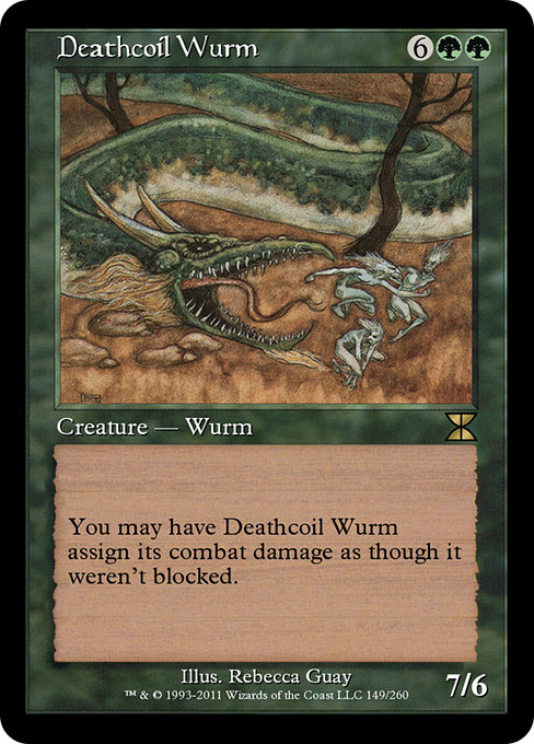 Deathcoil Wurm - Masters Edition IV Rare Card