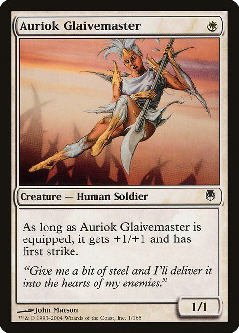 Auriok Glaivemaster - Darksteel Common Card