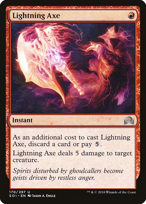 Lightning Axe - Shadows over Innistrad Uncommon Card