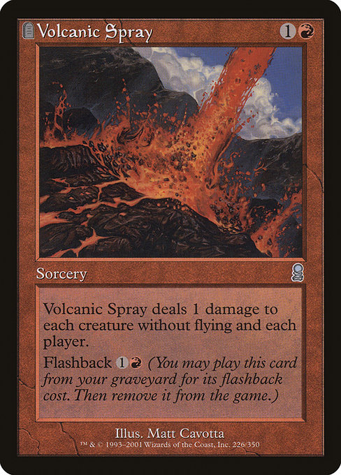 Volcanic Spray - Odyssey Uncommon Card