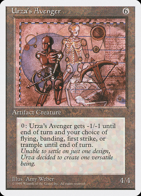 Urza's Avenger - Fourth Edition Rare Card
