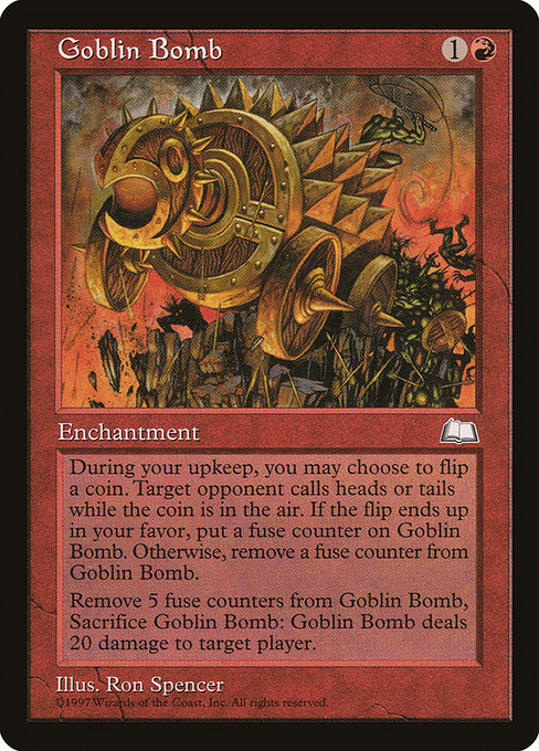 Goblin Bomb - Weatherlight Rare Card