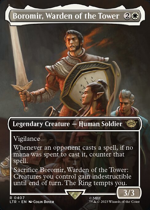 Boromir, Warden of the Tower - The Lord of the Rings: Tales of Middle-earth Rare Card