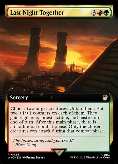 Last Night Together - Doctor Who Rare Card