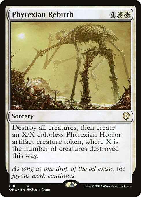 Phyrexian Rebirth - Phyrexia: All Will Be One Commander Rare Card