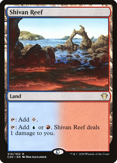 Shivan Reef - Commander 2020 Rare Card