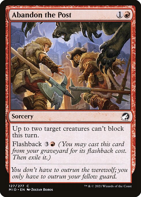 Abandon the Post - Innistrad: Midnight Hunt Common Card