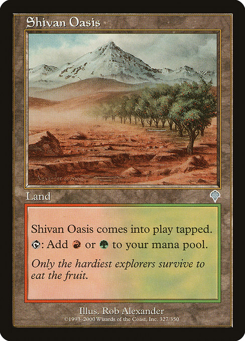 Shivan Oasis - Invasion Uncommon Card
