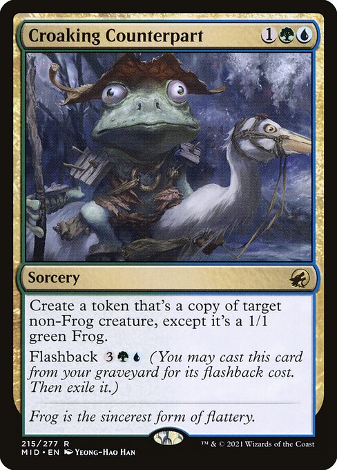 Croaking Counterpart - Innistrad: Midnight Hunt Rare Card