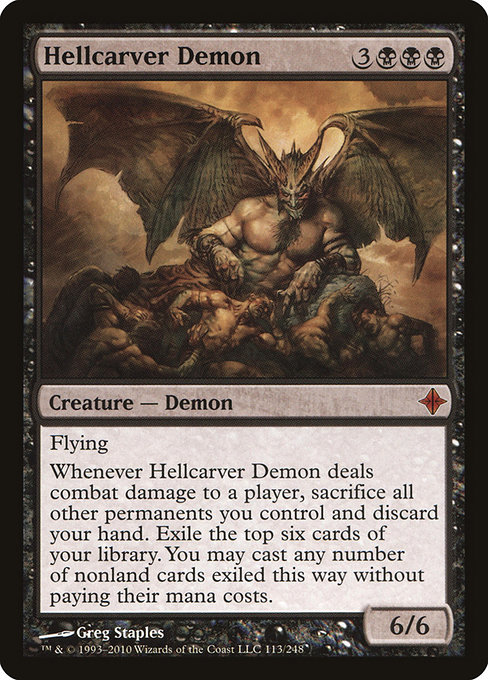 Hellcarver Demon - Rise of the Eldrazi Mythic Card