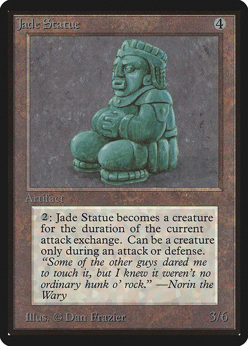 Jade Statue - Limited Edition Beta Uncommon Card