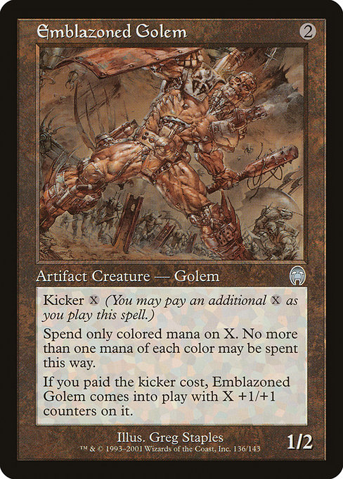 Emblazoned Golem - Apocalypse Uncommon Card