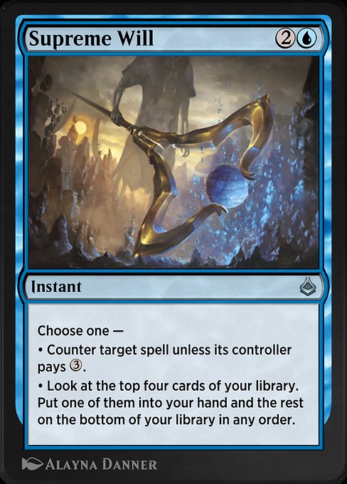 Supreme Will - Amonkhet Remastered Uncommon Card