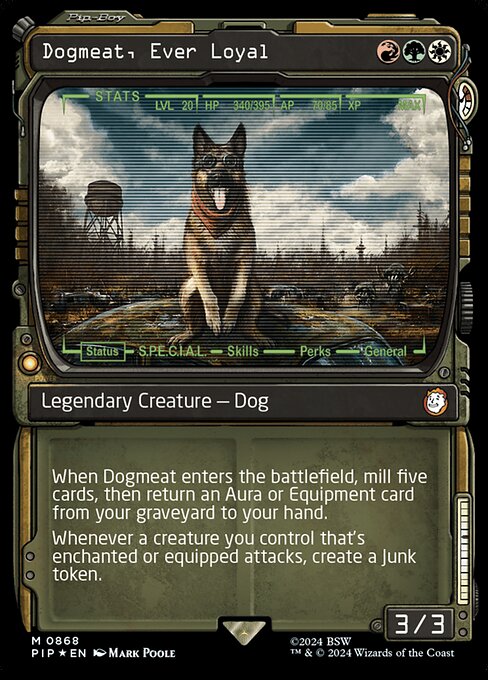 Dogmeat, Ever Loyal - Fallout Mythic Card