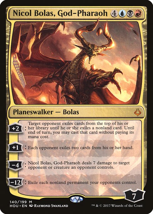 Nicol Bolas, God-Pharaoh - Hour of Devastation Mythic Card