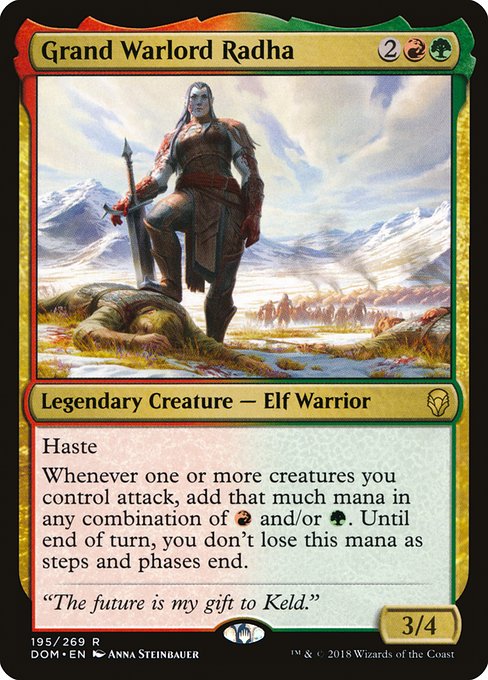 Grand Warlord Radha - Dominaria Rare Card