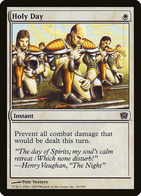 Holy Day - Ninth Edition Common Card