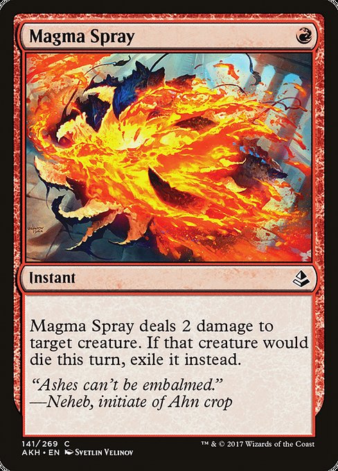Magma Spray - Amonkhet Common Card