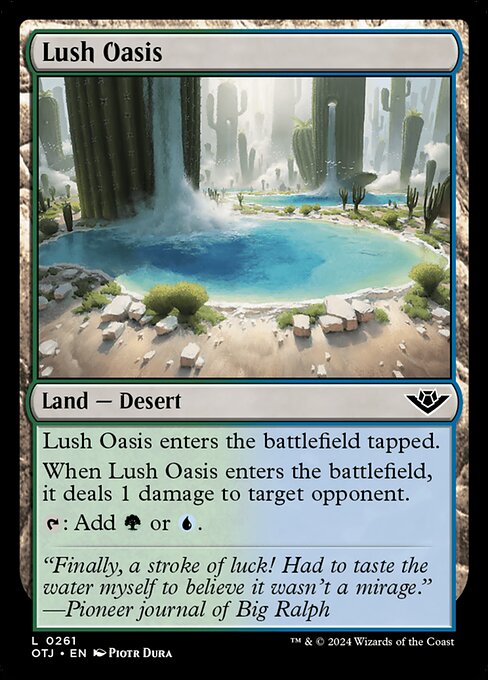 Lush Oasis - Outlaws of Thunder Junction Common Card