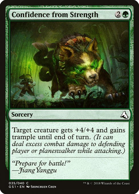 Confidence from Strength - Global Series Jiang Yanggu & Mu Yanling Common Card