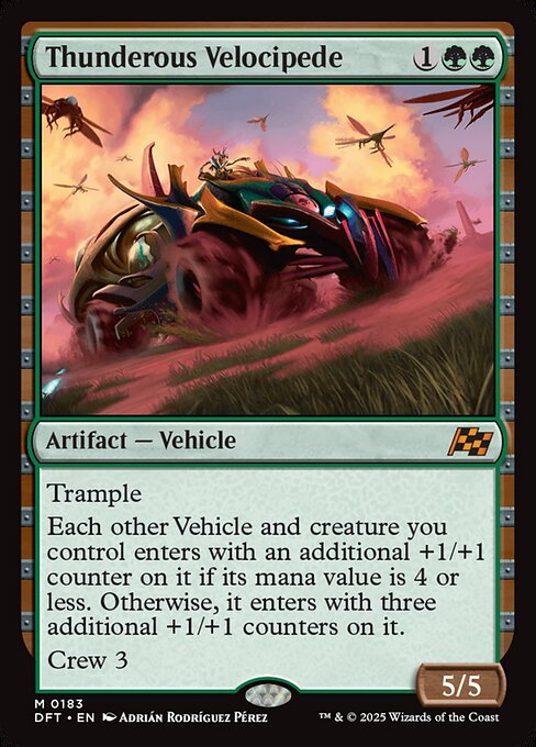 Thunderous Velocipede - Aetherdrift Mythic Card