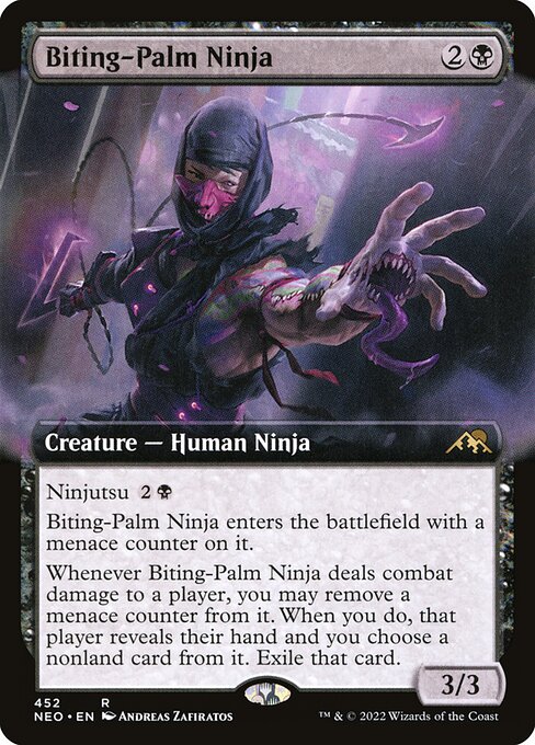 Biting-Palm Ninja - Kamigawa: Neon Dynasty Rare Card