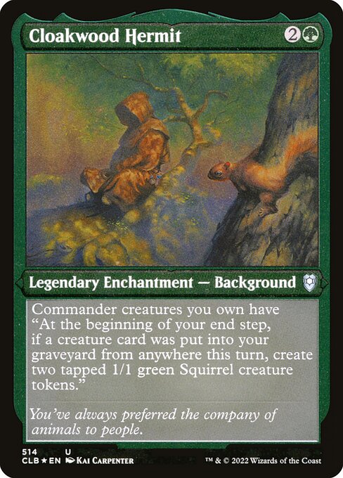 Cloakwood Hermit - Commander Legends: Battle for Baldur's Gate Uncommon Card