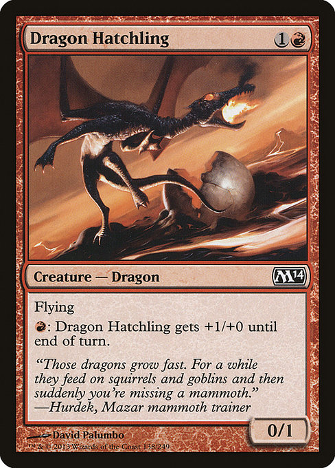 Dragon Hatchling - Magic 2014 Common Card