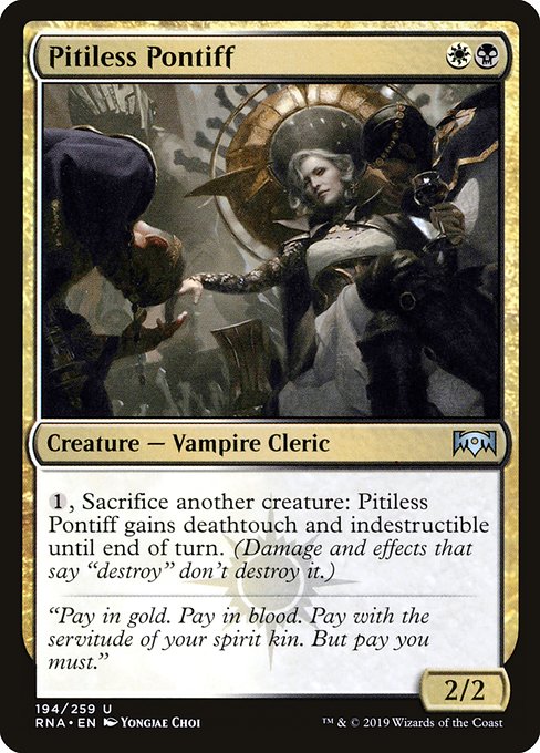 Pitiless Pontiff - Ravnica Allegiance Uncommon Card