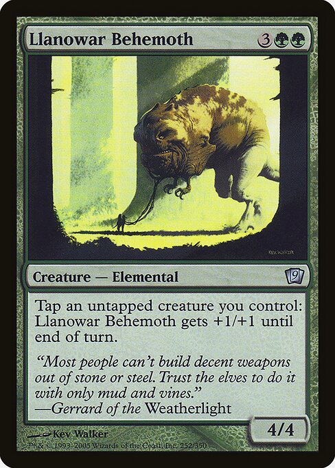 Llanowar Behemoth - Ninth Edition Uncommon Card