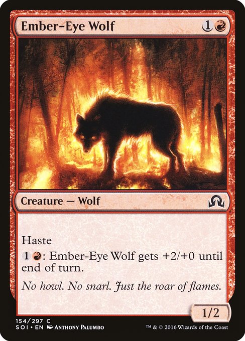 Ember-Eye Wolf - Shadows over Innistrad Common Card