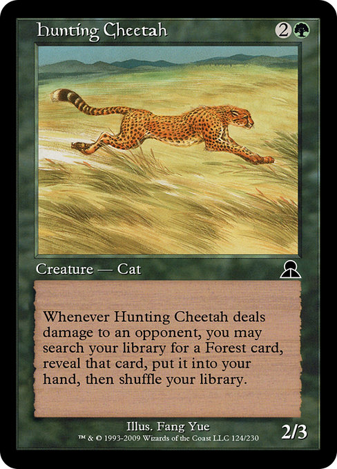 Hunting Cheetah - Masters Edition III Common Card