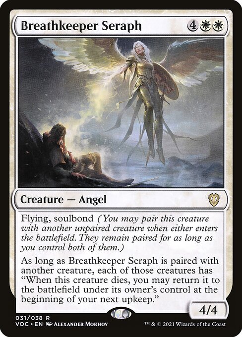 Breathkeeper Seraph - Crimson Vow Commander Rare Card