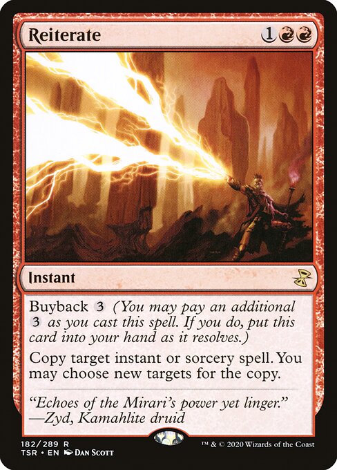 Reiterate - Time Spiral Remastered Rare Card