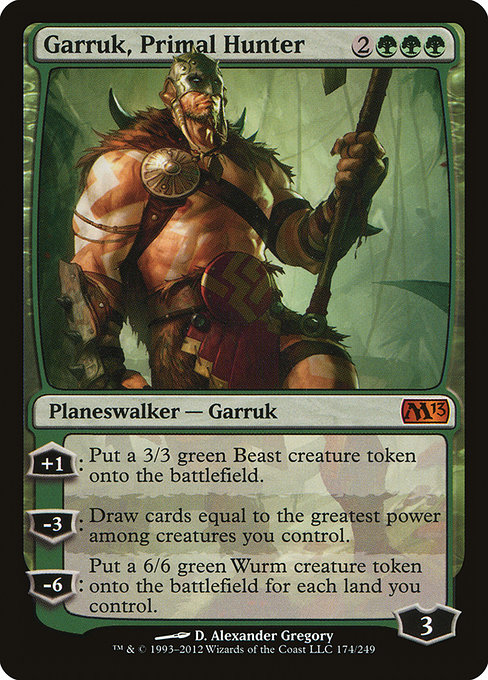 Garruk, Primal Hunter - Magic 2013 Mythic Card
